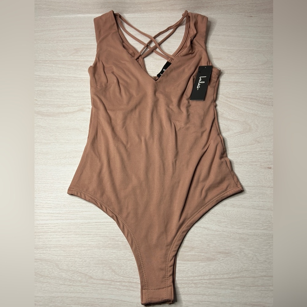 Lulus Bodysuit Women’s XS New With Tags Strappy Back